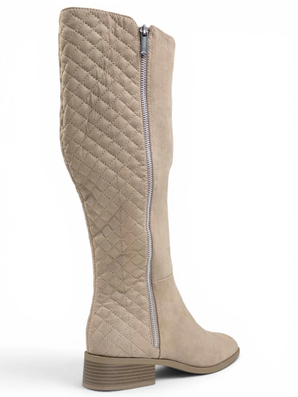 Women’s Quilted High Boots in Taupe Free Shipping!!!!